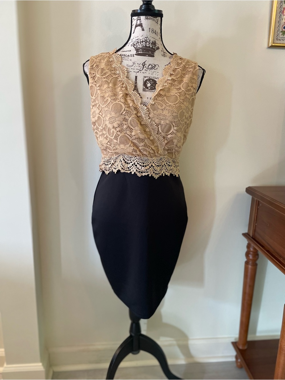 New AX Paris Lace Bodice Cocktail Dress ~ US 10